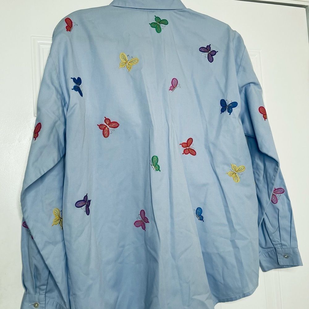 Vintage Butterfly Women’s Button Down Shirt‎ - Picture 6 of 9